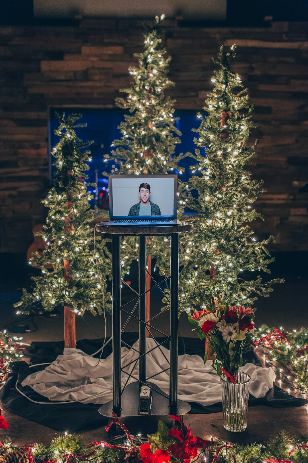 Remote live streaming workstation with multiple screens and encoder
